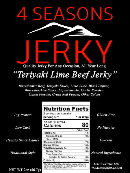 Teriyaki Lime Beef Jerky