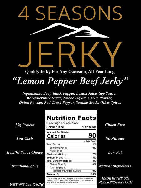 Lemon Pepper Beef Jerky