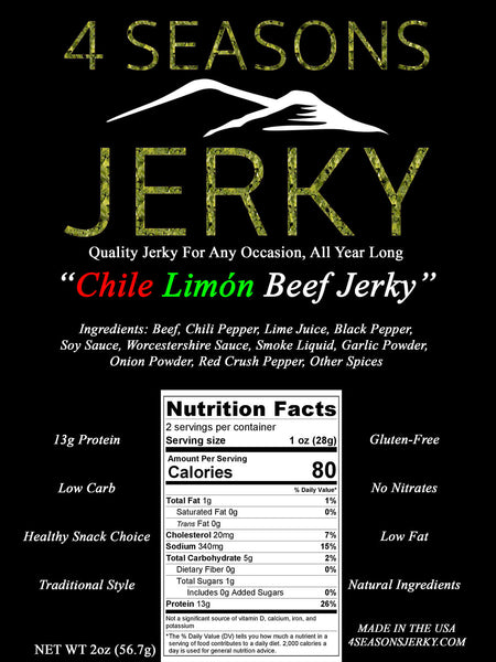 Chile Limón Beef Jerky